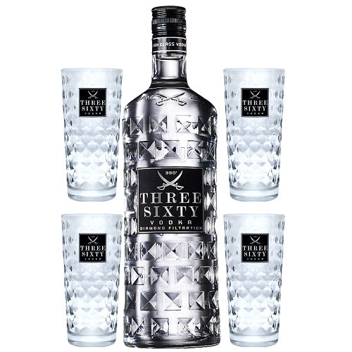 Three Sixty Vodka 3,0l +12 red bull